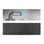 <span>Клавиатура за лаптоп</span> Клавиатура за лаптоп HP Pavilion 15-E 15-N Black Without Frame Черна Без Рамка US (Малък Ентър)   - 