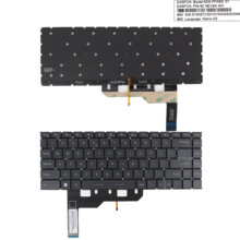  Клавиатура за лаптоп MSI GE66 GS66  Сива Без Рамка с Подсветка / Gray Without Frame With Backlit US / UK  798759 60128019_BL на топ цена - PIC.bg