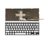 <span>Клавиатура за лаптоп</span> Клавиатура за лаптоп Asus VivoBook 14 X409 X409F X409D X409U X409UA Сребриста Без Рамка С Малък Ентър, с Подсветка  - 