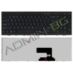 <span>Клавиатура за лаптоп</span> Клавиатура за лаптоп Sony Vaio VPC-EE VPC EE Black Frame Black с Кирилица  - 