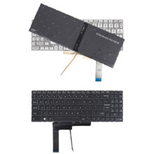  Клавиатура за лаптоп MSI Sword 15 MS-1584 MS-17L1 MS-17L2 MS-17L4 MS-17L3 MS-158K - Черна Без Рамка с RGB Подсветка 803417 60128024_BL-RGB на топ цена - PIC.bg