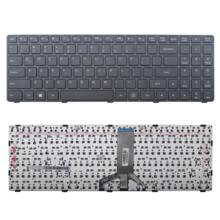  Клавиатура за лаптоп Lenovo B50-50 IdeaPad 100-15ibd Черна с Черна Рамка / Black Frame Black US/UK 814665 60125054 на топ цена - PIC.bg