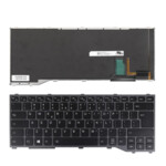 <span>Клавиатура за лаптоп</span> Клавиатура за лаптоп Fujitsu LifeBook T937 T938 T939 Черна със Сива Рамка с Подсветка  - 
