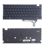 <span>Клавиатура за лаптоп</span> Клавиатура за лаптоп Asus ZenBook 14 OLED UX3402 UX3402Z UX3402ZA Черна Без Рамка с Малък Ентър, С Подсветка US  - 