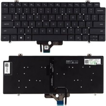  Клавиатура за лаптоп Dell Latitude 7410 14-7410 2-in-1 Черна без рамка С Подсветка 841519 60109058_BL на топ цена - PIC.bg