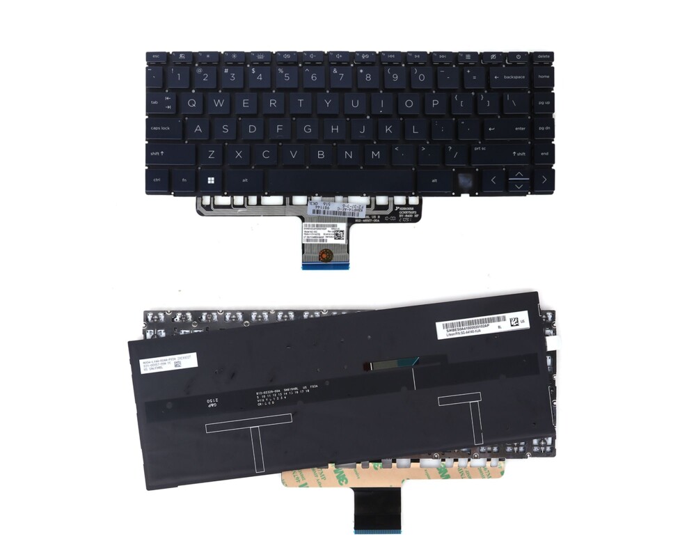 Клавиатура за лаптоп Клавиатура за лаптоп HP Spectre X360 14-EA 14-EB 14-AE Синя без Рамка с Малък Ентър с Подсветка 2