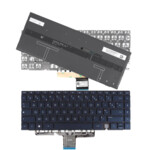 <span>Клавиатура за лаптоп</span> Клавиатура за лаптоп HP Spectre X360 14-EA 14-EB 14-AE Синя без Рамка с Малък Ентър с Подсветка  - 