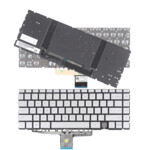 <span>Клавиатура за лаптоп</span> Клавиатура за лаптоп HP Spectre X360 14-EA 14-EB 14-AE Сребриста Без Рамка С Подсветка С Малък Ентър US  - 