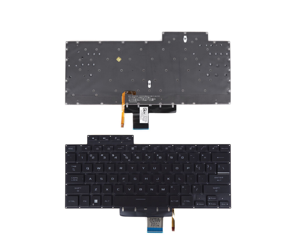 Клавиатура за лаптоп Клавиатура за лаптоп Asus ROG Flow X16 GV601 GV601R GV601RE Черна Без Рамка С Малък Ентър, с Подсветка