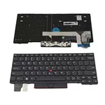 <span>Клавиатура за лаптоп</span> Клавиатура за лаптоп Lenovo ThinkPad X280 Черна с Черна Рамка / Black Frame Black US/UK С Кирилица  - 