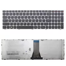  Клавиатура за лаптоп Lenovo IdeaPad B50-30 B50-40 B50-45 Сребриста рамка Черни клавиши с Кирилица 891261 60125003-BG на топ цена - PIC.bg