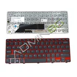 <span>Клавиатура за лаптоп</span> Клавиатура за лаптоп Dell Inspiron M101z 1120 Red Frame Black US/UK  - 