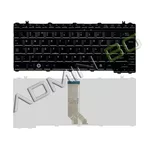<span>Клавиатура за лаптоп</span> Клавиатура за лаптоп Toshiba Satellite U400 U405 Черна Гланцова с Кирилица  - 