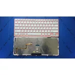<span>Клавиатура за лаптоп</span> Клавиатура за лаптоп Sony Vaio SVE14 Pink Frame White Backlit US  - 