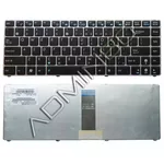 <span>Клавиатура за лаптоп</span> Клавиатура за лаптоп Asus U20A UL20 UL20A Eee PC 1201 Silver Frame Black US/UK  - 