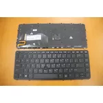 <span>Клавиатура за лаптоп</span> Клавиатура за лаптоп HP EliteBook 840 G1 850 G1 Черна с Черна Рамка с Подсветка с Poiting Stick и Кирилица  - 