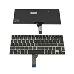 <span>Клавиатура за лаптоп</span> Клавиатура за лаптоп Toshiba Satellite NB10 NB15 Черна със Сребриста Рамка / Silver Frame Black  - 