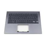 <span>Клавиатура за лаптоп</span> Клавиатура за лаптоп Asus UX302 UX302L UX302LA UX302LG Gray Frame Black Backlit With Palmrest / Черна със Сива Рамка с Подсветка и Палмрест  - 