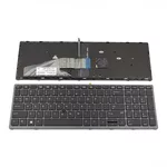 <span>Клавиатура за лаптоп</span> Клавиатура за лаптоп HP ZBook 15 G3 ZBook 17 G3 Dark Gray Frame Black With Backlit With Pointing Stick  / Черна с Тъмносива Рамка с Подсветка С Поинтинг Стик - Съвместима  - 
