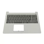<span>Клавиатура за лаптоп</span> Горен корпус с Клавиатура за Asus X502CA X502CA-1A - Бял с Кирилица  - 