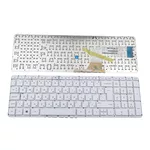 <span>Клавиатура за лаптоп</span> Клавиатура за лаптоп HP Envy 15-K000 Pavilion 15-P000 Бяла Без Рамка (Голям Ентър) / White Without Frame UK  - 