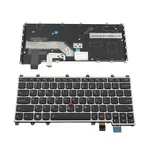 <span>Клавиатура за лаптоп</span> Клавиатура за лаптоп Lenovo ThinkPad Yoga 370 Черна със Сребриста Рамка / Silver Frame Black  - 