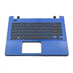<span>Клавиатура за лаптоп</span> Клавиатура за лаптоп Acer Aspire E14 E5-411 E5-421 E5-471 Черна със Син Горен Корпус / With Blue Palmrest  - 