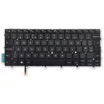 <span>Клавиатура за лаптоп</span> Клавиатура за лаптоп Dell XPS 13 9370 Черна Без Рамка (Голям Ентър) с Подсветка / Black Without Frame UK With Backlit  - 