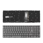 <span>Клавиатура за лаптоп</span> Клавиатура за лаптоп Lenovo IdeaPad 720s 720s-15 720s-15isk 720s-15ikb Сива Без Рамка с Подсветка / Gray Without Frame With Backlit US/UK   - 