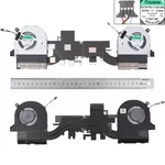 <span>Вентилатор за лаптоп</span> Вентилатор за лаптоп (CPU Fan) Acer Nitro V17 VN7-793G V15 VN7-593G CPU + GPU (Plastic fan blade) With Heatsink С Меден Охладител  - 