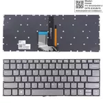 <span>Клавиатура за лаптоп</span> Клавиатура за лаптоп Lenovo V720-14 V720-14IKB V720-14-ISE 7000-13 Сива Без Рамка С Подсветка US/UK  - 
