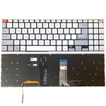 <span>Клавиатура за лаптоп</span> Клавиатура за лаптоп Asus VivoBook Pro 15X K6501Z K6501ZM M6501 Сребриста Без Рамка С Малък Ентър с Подсветка  - 