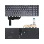 <span>Клавиатура за лаптоп</span> Клавиатура за лаптоп HP ProBook 460 G11 465 G11 - Сива Без Рамка (Малък Ентър) с Подсветка, с AI бутон  - 