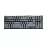 <span>Клавиатура за лаптоп</span> Клавиатура за лаптоп HP ProBook 460 G11 465 G11 - Сива Без Рамка (Голям Ентър) с Подсветка, с AI бутон  - 