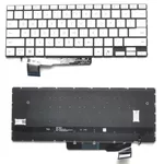<span>Клавиатура за лаптоп</span> Клавиатура за лаптоп Asus ZenBook A14 UX3407 UX3407QA Сребриста Без Рамка С Малък Ентър с Подсветка  - 