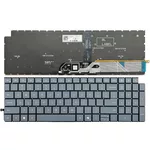 <span>Клавиатура за лаптоп</span> Клавиатура за лаптоп Dell Vostro 16 5640 5645 Сива Без Рамка (Малък Ентър) с Подсветка  - 