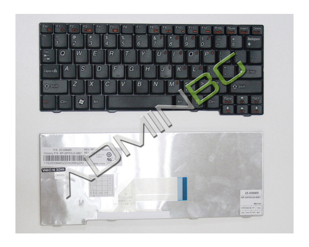 Клавиатура за лаптоп Клавиатура за лаптоп Lenovo IdeaPad S10-2 - Черна Клавиатура за лаптоп Клавиатура за лаптоп Lenovo IdeaPad S10-2 - Черна