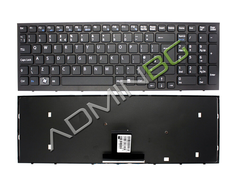 Клавиатура за лаптоп Клавиатура за лаптоп Sony Vaio VPC-EB VPC EB Black Frame Black с Кирилица Клавиатура за лаптоп Клавиатура за лаптоп Sony Vaio VPC-EB VPC EB Black Frame Black с Кирилица