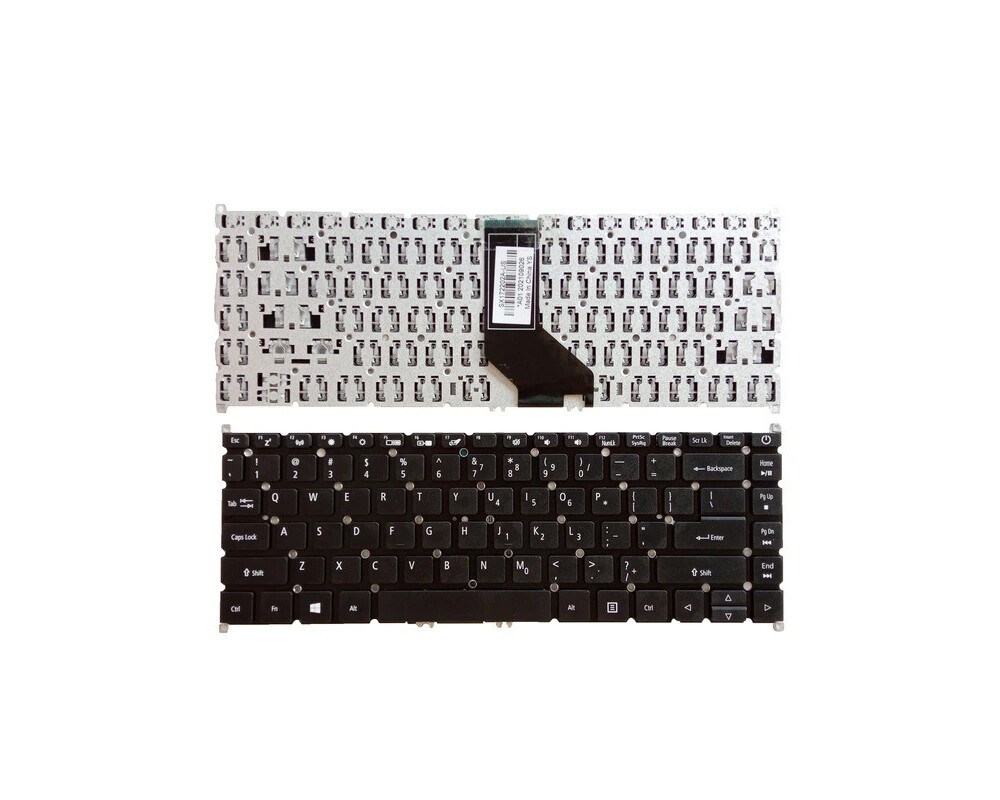 Клавиатура за лаптоп Клавиатура за Acer TravelMate P214-41 P214-52 P214-53 - Черна Без Рамка Клавиатура за лаптоп Клавиатура за Acer TravelMate P214-41 P214-52 P214-53 - Черна Без Рамка