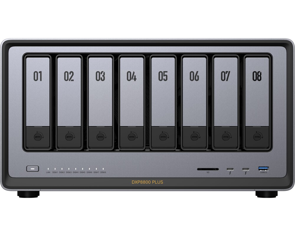 Storage(NAS) 8-Bay Diskless i5-1235U 8GB DDR5 RAM 128GB System Drive 2