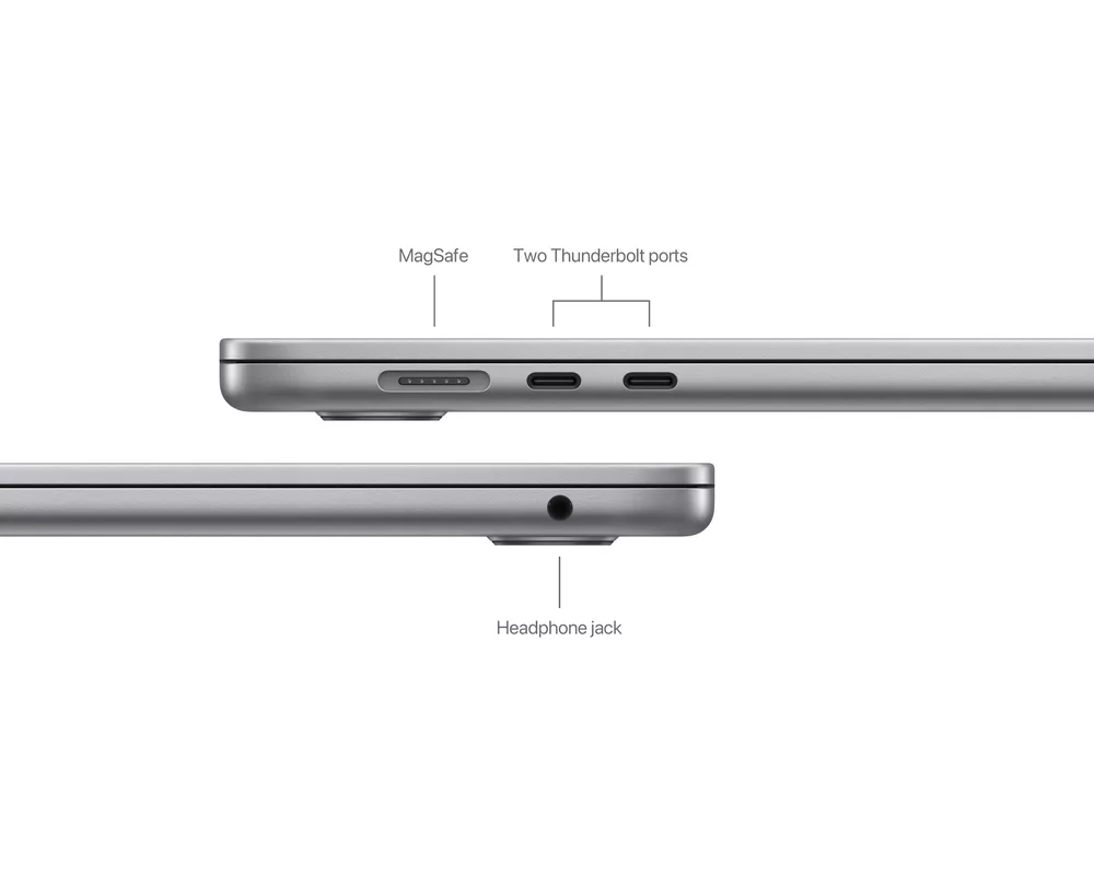 Лаптоп APPLE MacBook Air 15inch Apple M3 chip with 8-core CPU and 10-core GPU 8GB 512GB SSD - Space Grey 12