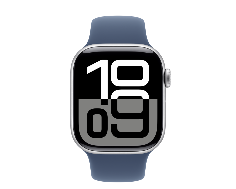 Smart часовник APPLE Watch S10 GPS 42mm Silver Alu Case with Denim Sport Band ML 7