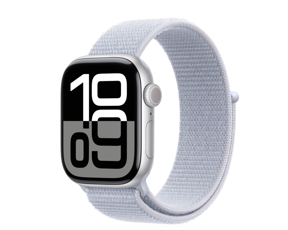 Smart часовник APPLE Watch S10 GPS 42mm Silver Alu Case with Blue Cloud Sport Loop 5