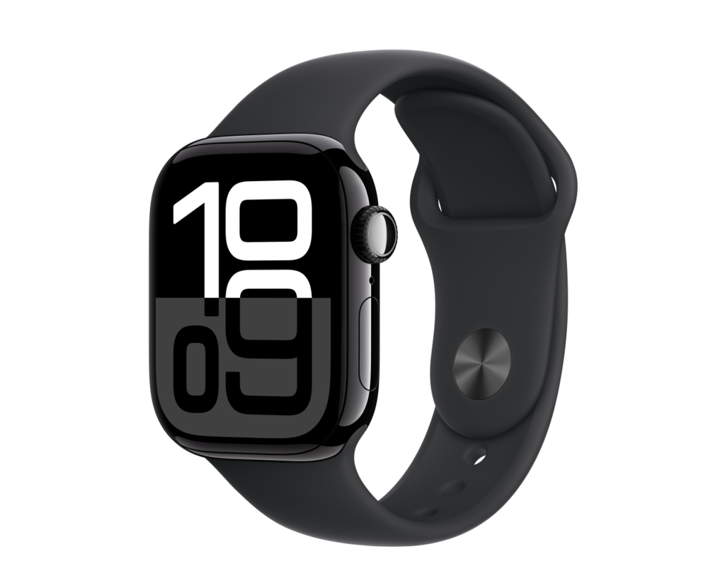 Smart часовник APPLE Watch S10 GPS 42mm Jet Black Alu Case with Black Sport Band ML 5