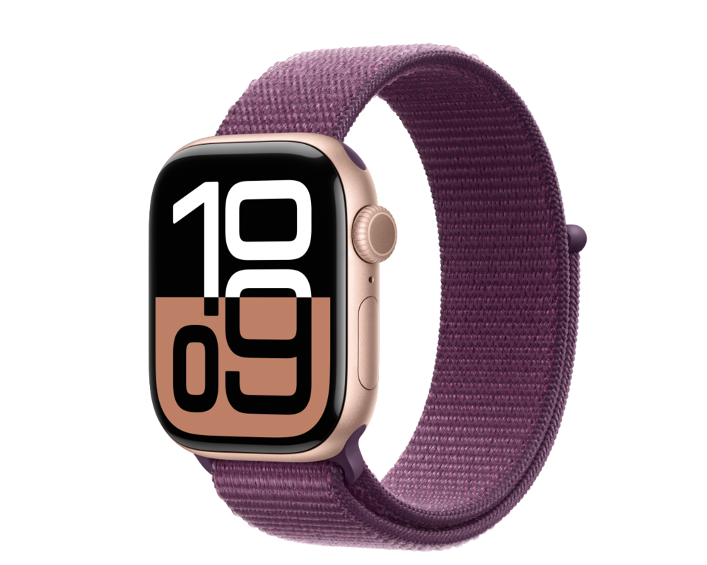 Smart часовник APPLE Watch S10 GPS 42mm Rose Gold Alu Case with Plum Sport Loop 5