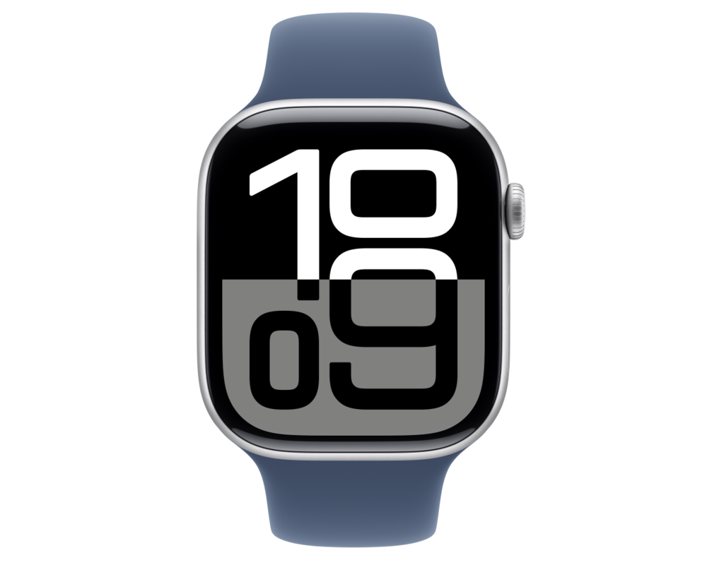 Smart часовник APPLE Watch S10 GPS 46mm Silver Alu Case with Denim Sport Band SM 7