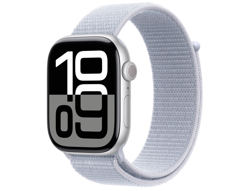 Smart часовник APPLE Watch S10 GPS 46mm Silver Alu Case with Blue Cloud Sport Loop 5