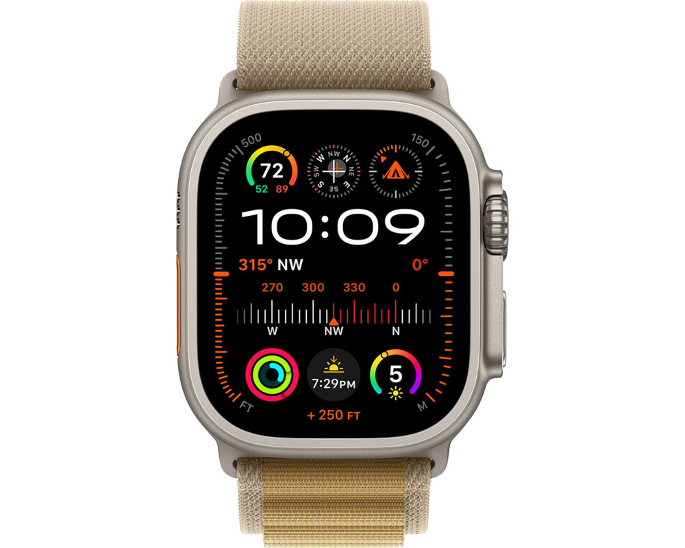 Smart часовник APPLE Watch Ultra2 v2 Cellular 49mm Natural Titanium Case with Tan Alpine Loop L 9