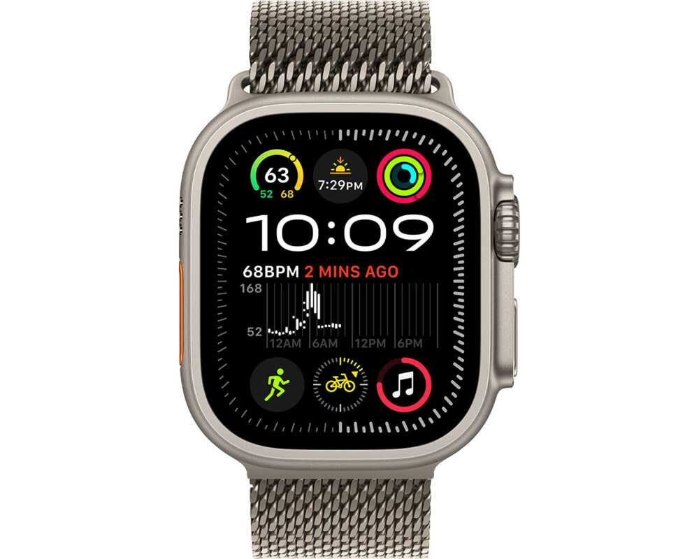 Smart часовник APPLE Watch Ultra2 v2 Cellular 49mm Natural Titanium Case with Natural Titanium Milanese Loop S 10