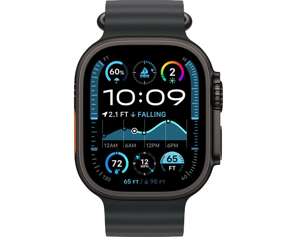 Smart часовник APPLE Watch Ultra2 v2 Cellular 49mm Black Titanium Case with Black Ocean Band 10